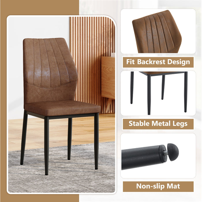 Dining Chairs With Shell Pattern, Comfort And Style