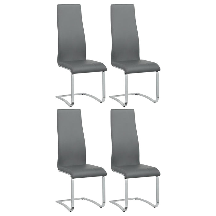 High Back Side Chairs Dining Chairs With Padded Upholstery (Set of 4)