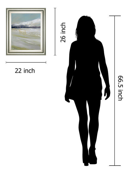 New Beginning By Fournier - Framed Print Wall Art - Blue