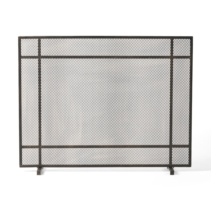 Elegant Iron Fire Screen For Fireplace Protection