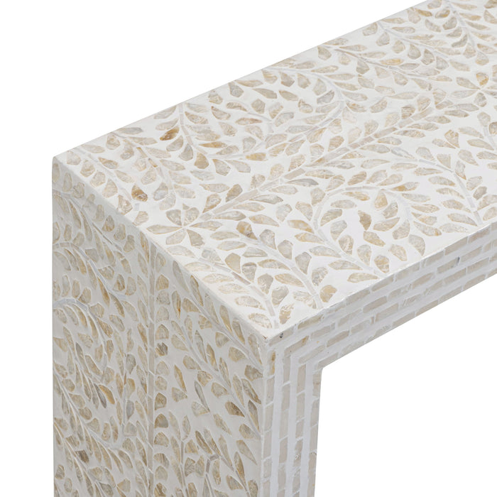 Cyprus - Capiz Shell Console Table - Cream