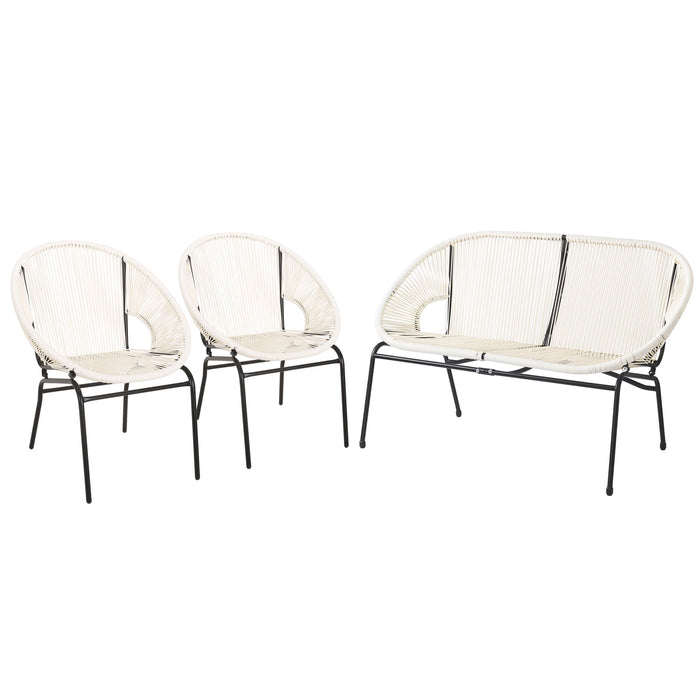 Nusa - Outdoor Patio 3 Piece Chat Set