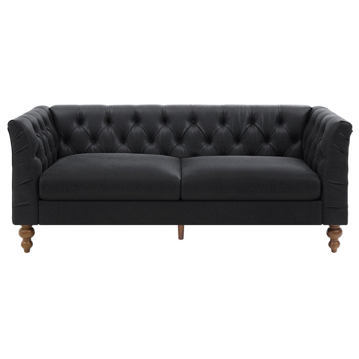 Chesterfield Sofa With Flared Arms For Living Room