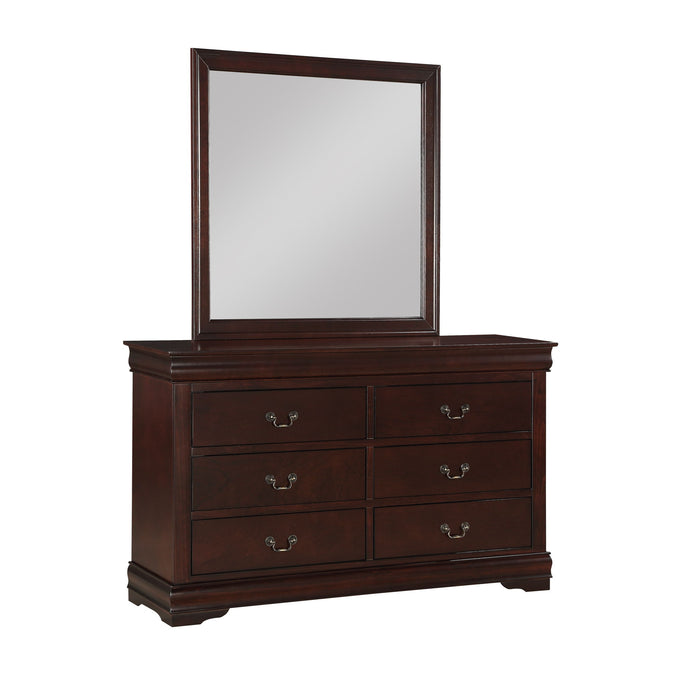 Louis Philip - Twin 5 Piece Bedroom Set - Cherry