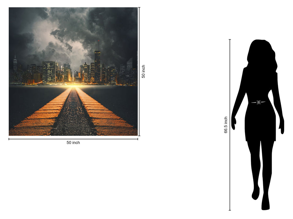 Tempered Glass With Foil - New York Streets - Dark Gray