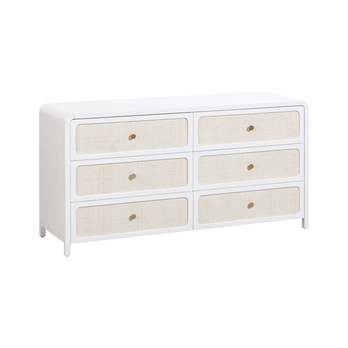 Patty - Rattan 6 Drawer Dresser
