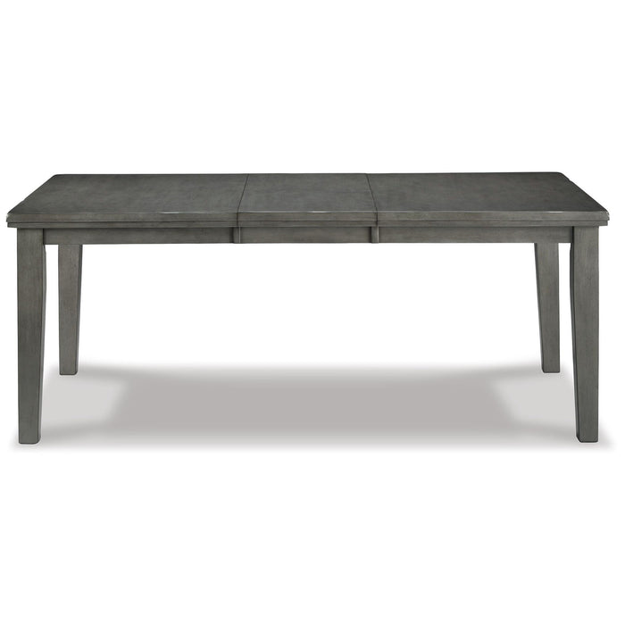 Hallanden - Rectangular Dining Room Butterfly Extension Table - Gray