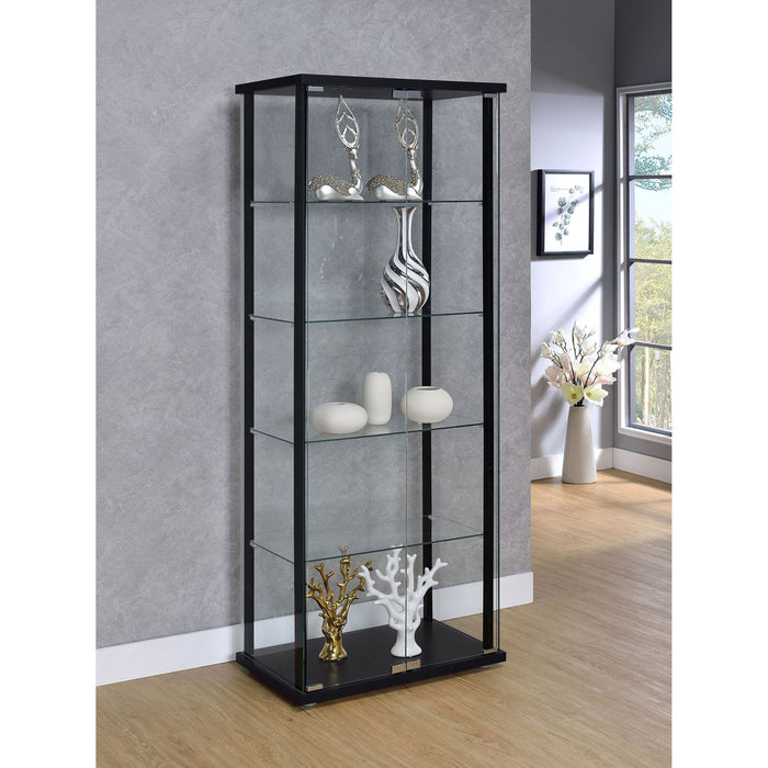 Hyacinth - 4 Shelf Curio Cabinet