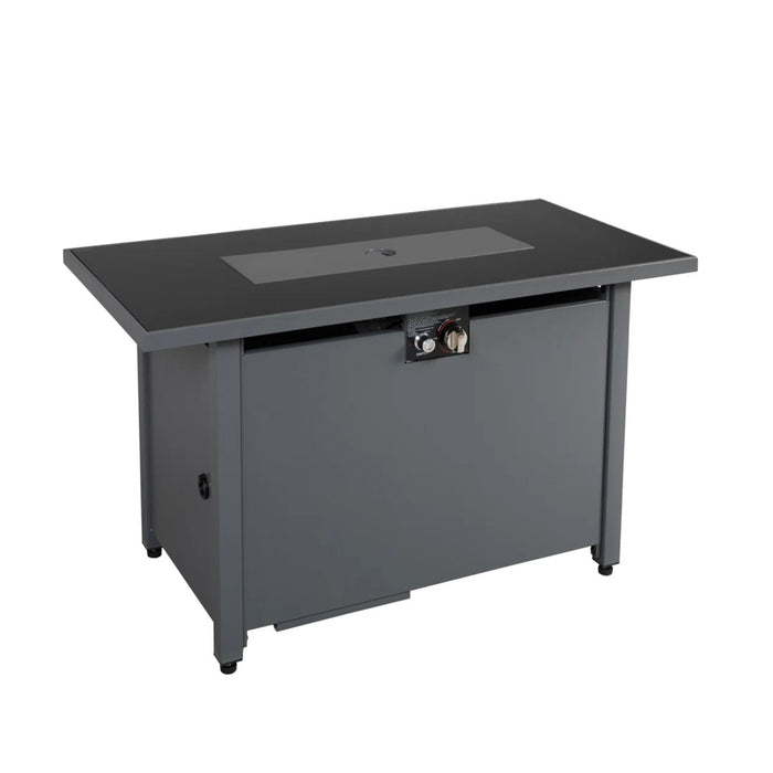 Rectangular Fire Pit With Frame Elegant Design