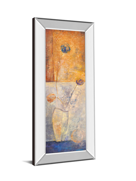 May Il By Volk - Mirror Framed Print Wall Art - Orange