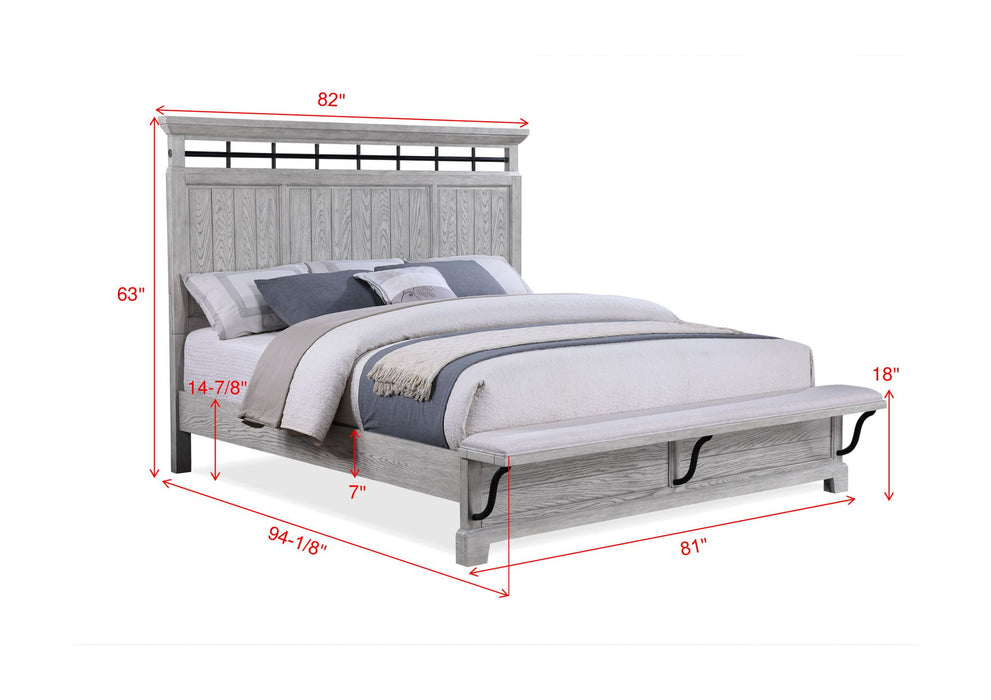 Beckett - King Bed - Greige