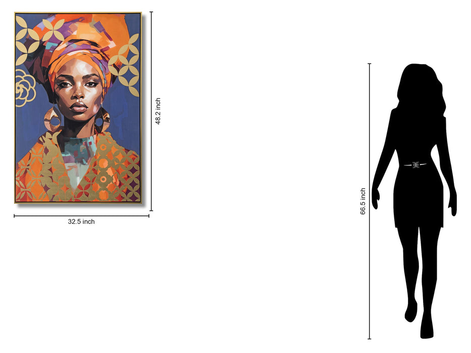 Radiant Aura Elegance - 33" x 48" Framed Wall Art