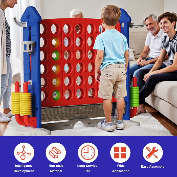 4 To Score Giant Game Set With Mesh Bag & Jumbo Connect 4