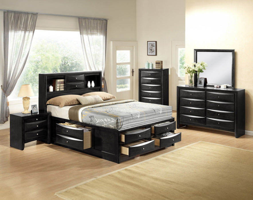 Emily - Queen 3 Piece Bedroom Set - Black