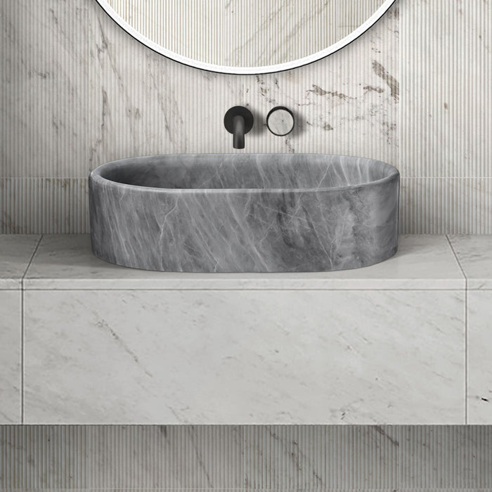 Bathroom Vessel Sink, Semi Polished Surface