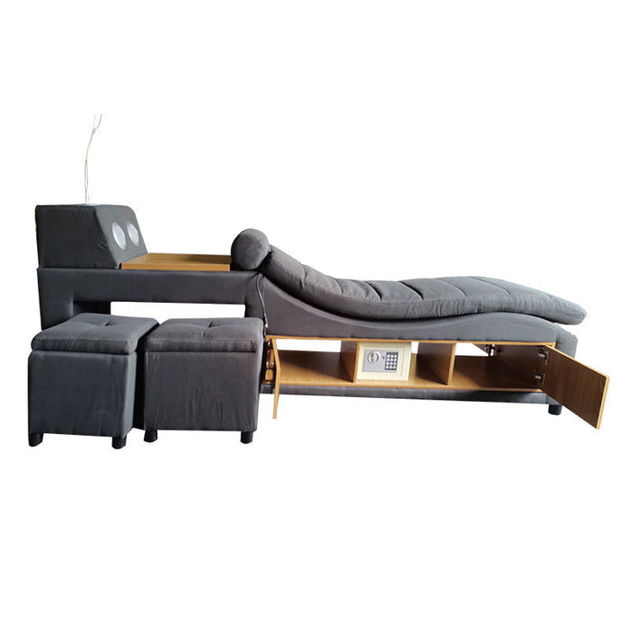 Lounge Bed Console - Dark Gray