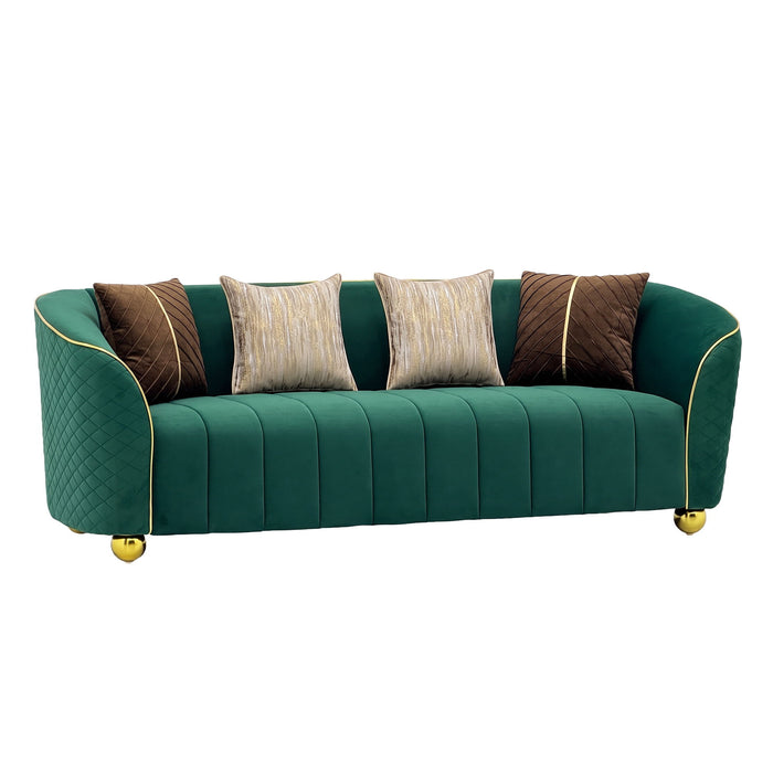 Sofa & Accents - Retro Green
