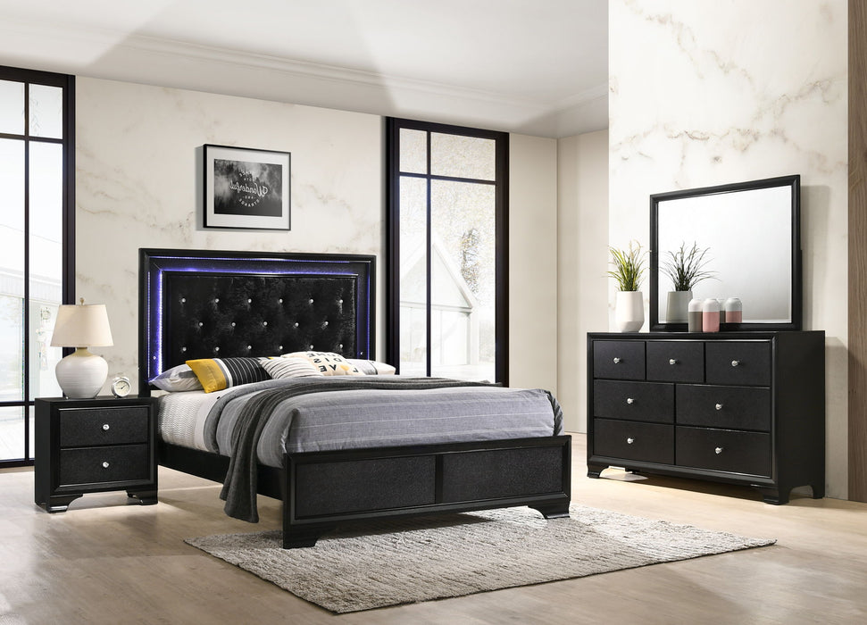 Micah - Queen 4 Piece Bedroom Set - Black