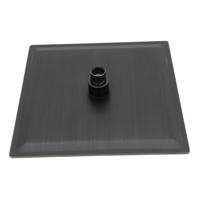 16" Square Rainfall Shower Head Fixed Wall Mount With Full Body Coverage & Self Cleaning Silicone Nozzles