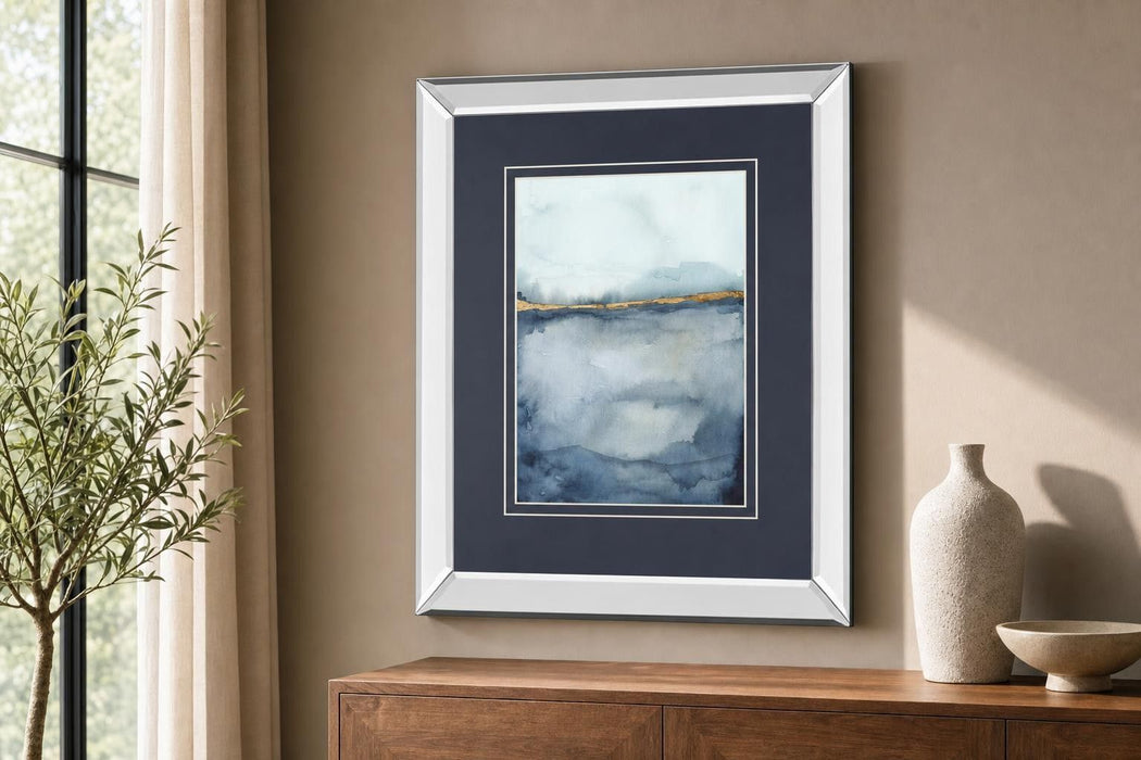 Coastal Horizon II By Victoria Borges - Blue
