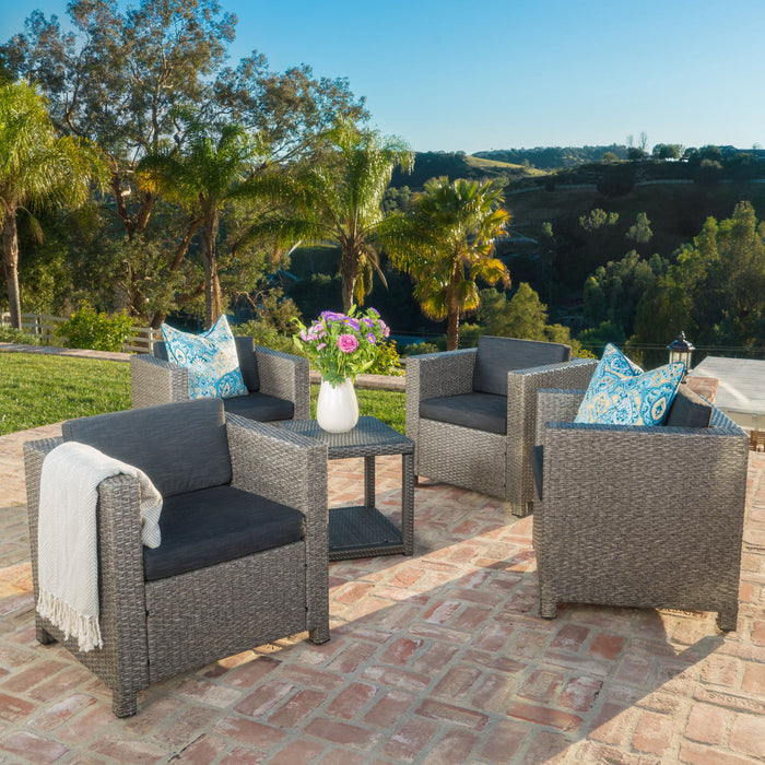 Stylish Outdoor Club Chair With Weather Resistant Cushions