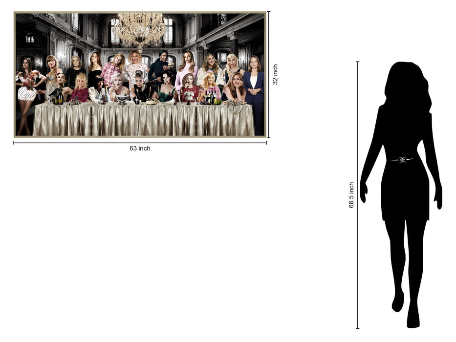 Gala Muse Gathering - 32" x 63" Framed Wall Art