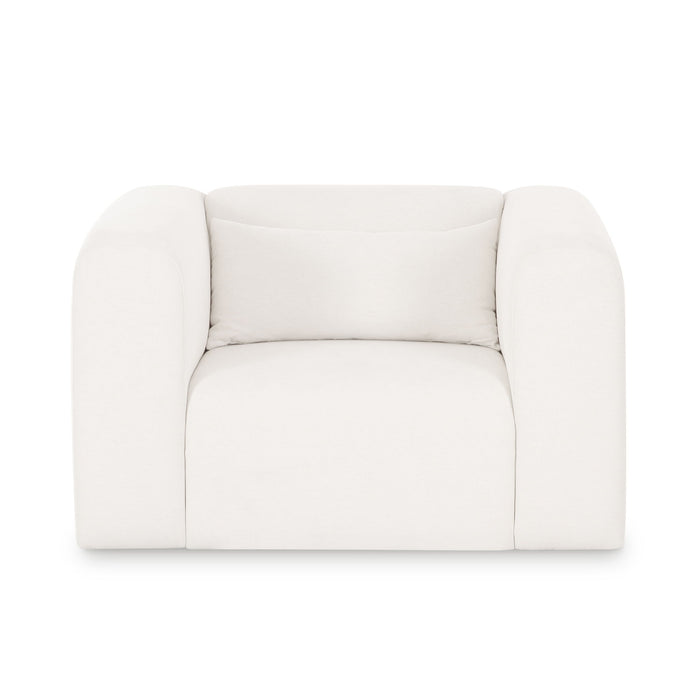 Tarra - Chenille Armchair - Cream