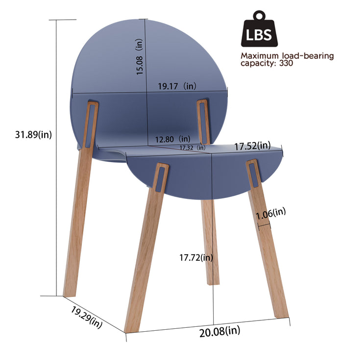 4 Piece Set Of Single Chairs With A Folding Square Table