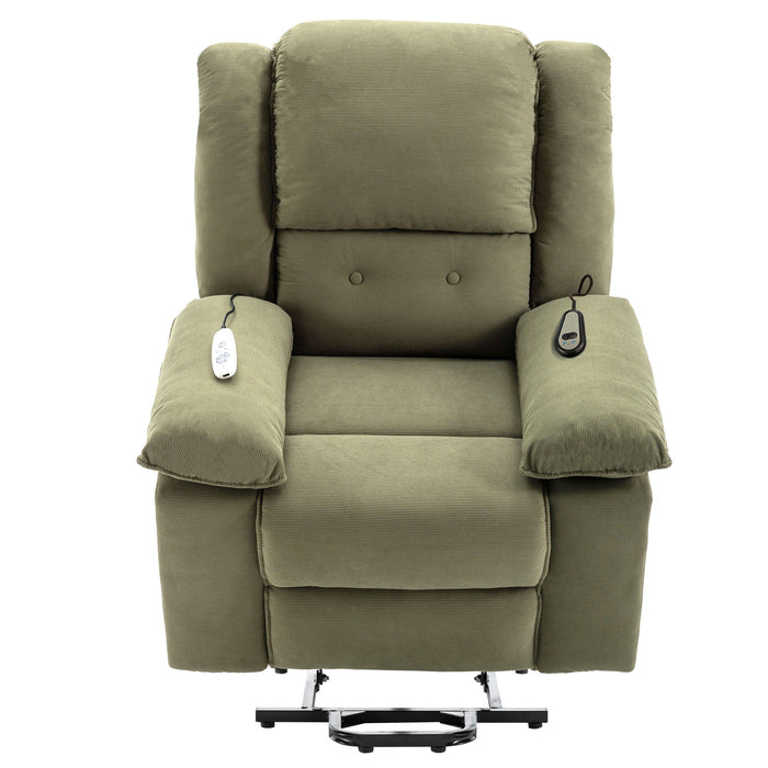 Massage Recliner Power Lift Chair With Adjustable Massage And Heating Function