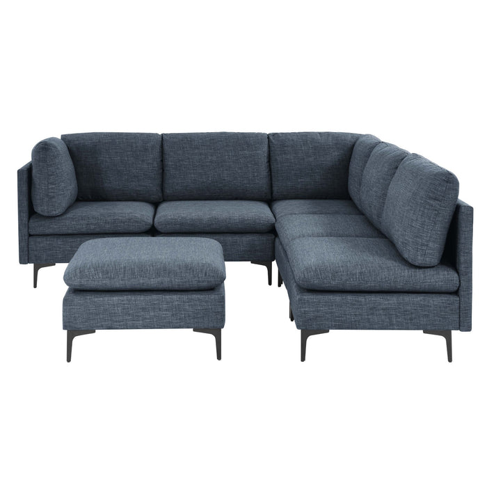 Upholstered Modular Sectional & Tall Legs