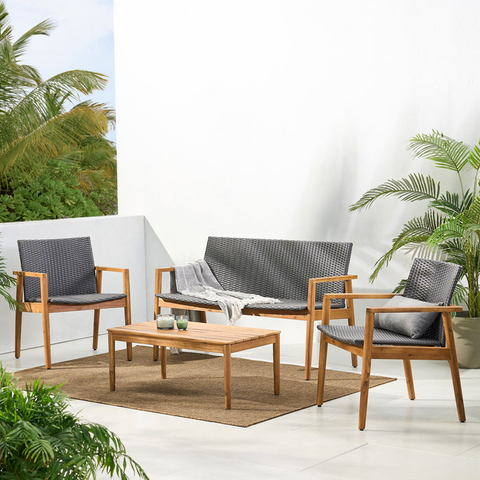 Bryan - Chat Set Outdoor Furniture Frame - Teak