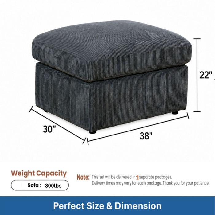 Oversized Ottoman Footrest, Living Room Accent