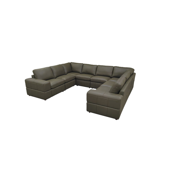 Modern Sectional Sofa With Large Square Arms