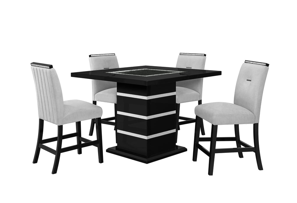 Monaco - Bar Stool - Gray / Black
