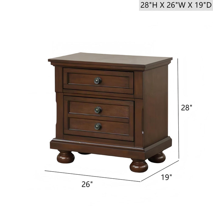 Meade - Nightstand - Dark Cherry