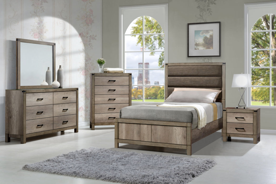 Matteo - Full 4 Piece Bedroom Set - Brown