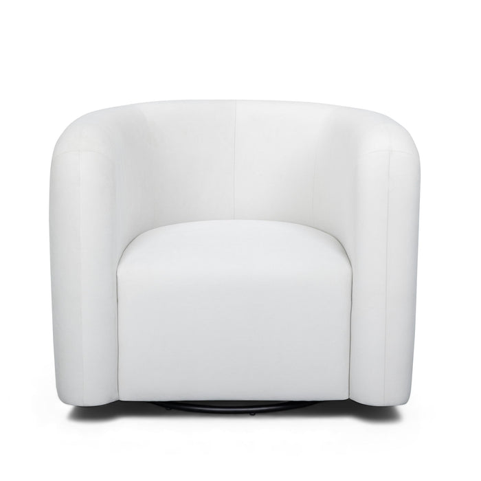 Curves - Velvet Swivel Accent Chair