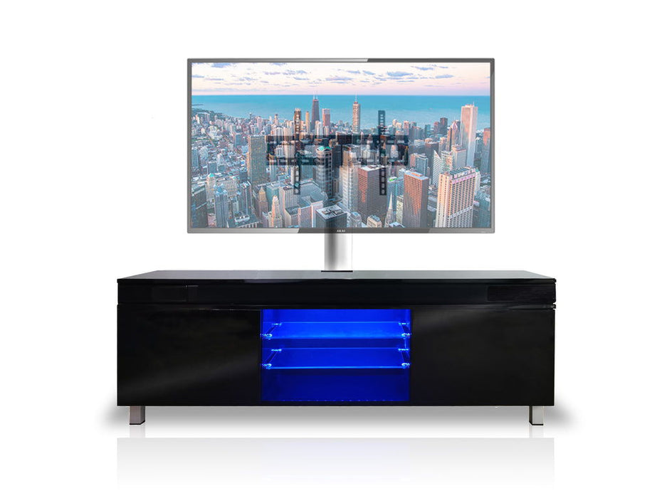 Modern Lacquer TV Stand For 65" TV - Black