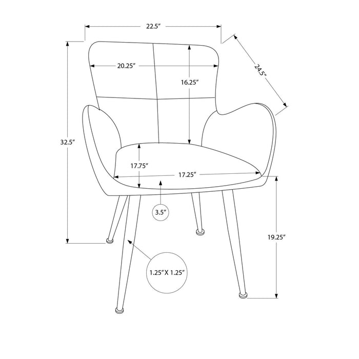 Dining Chair For Kitchen (Set of 2) - Black