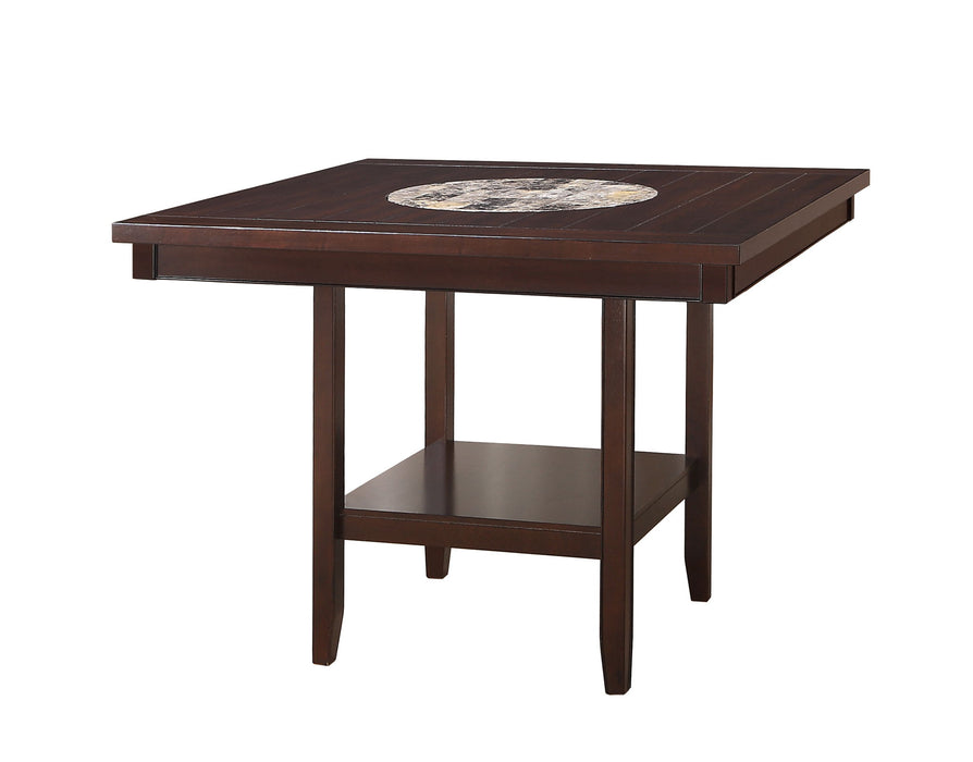 Fulton - 5 Piece Dining Room Set - Dark Brown