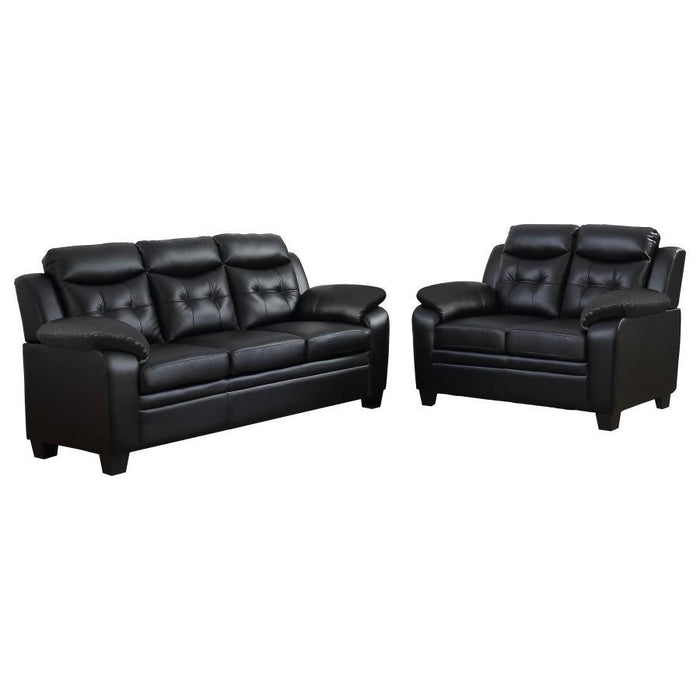 Finley - Upholstered Padded Arm Tufted Sofa Set