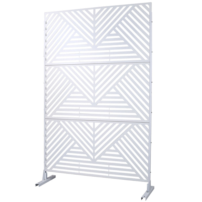 Freestanding Outdoor & Indoor Freestanding Metal Privacy Screen