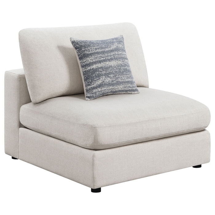 Duncan- Armless Chair With Removable Cushions