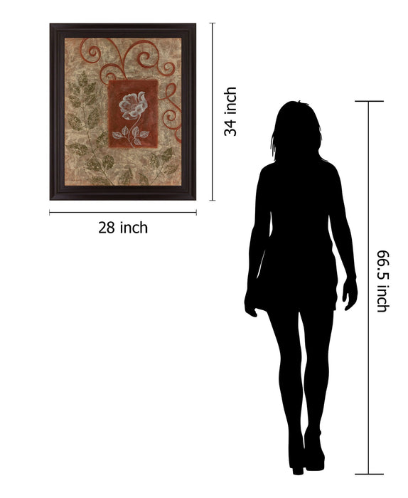 Whimsical Petal Dance - 28" x 34" Framed Wall Art