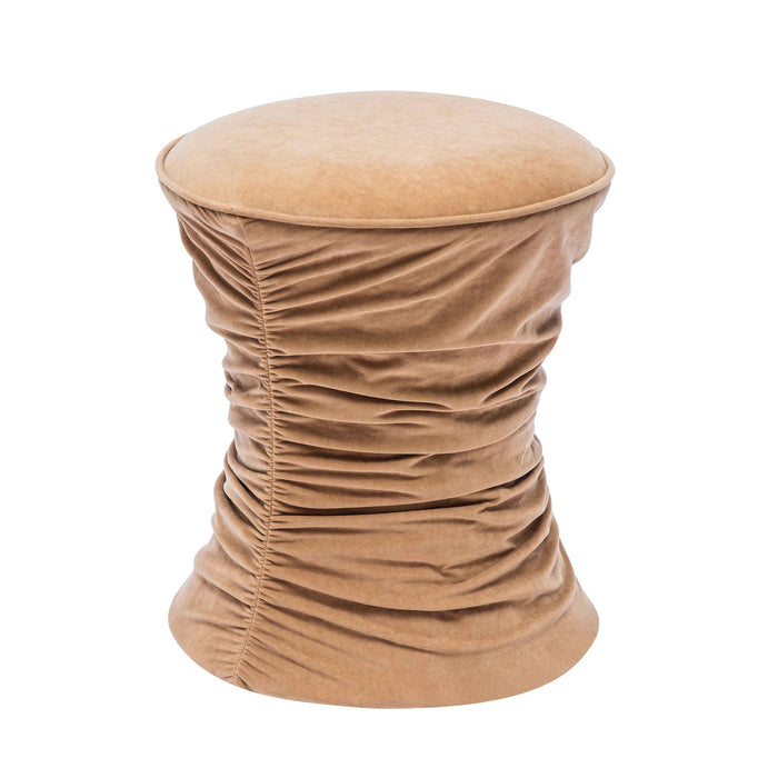 Bounce - Ruched Velvet Adjustable Ottoman