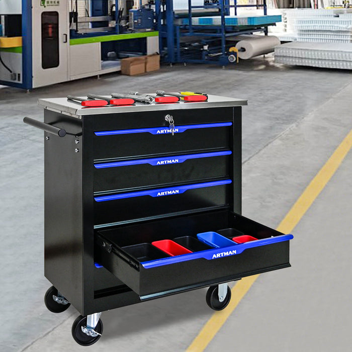 Drawer Multifunctional Tool Cart With Wheels