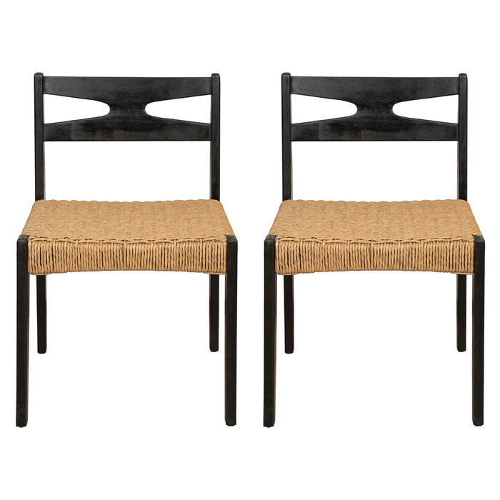 Dining Side Chairs, Indoor Outdoor Armless Chair (Set of 2)