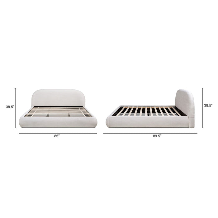 Archie Puffy Grounded - Upholstered Platform Bed