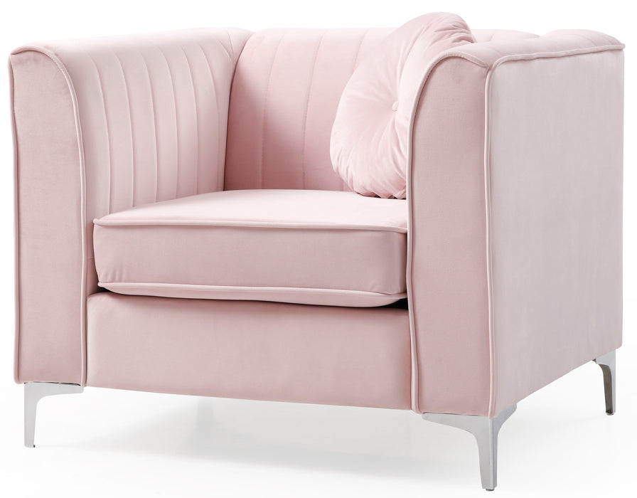 Glory Furniture Delray Chair, Pink