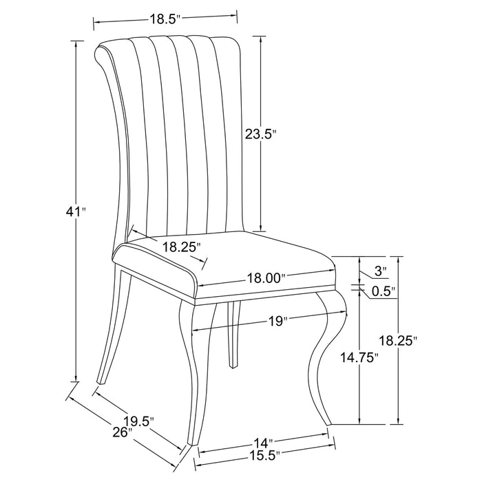 Elegant Upholstered Side Chairs (Set of 4)